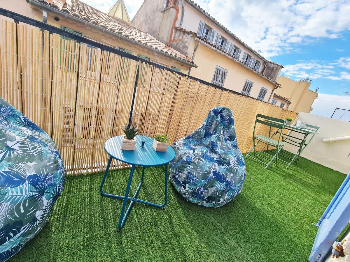 Gregbnb - Centre Ancien - Studio Roof-Top - Climatise - 5Eme Etage ตูลง ภายนอก รูปภาพ
