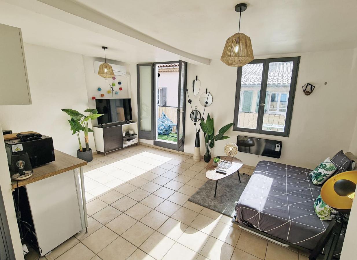 Gregbnb - Centre Ancien - Studio Roof-Top - Climatise - 5Eme Etage ตูลง ภายนอก รูปภาพ