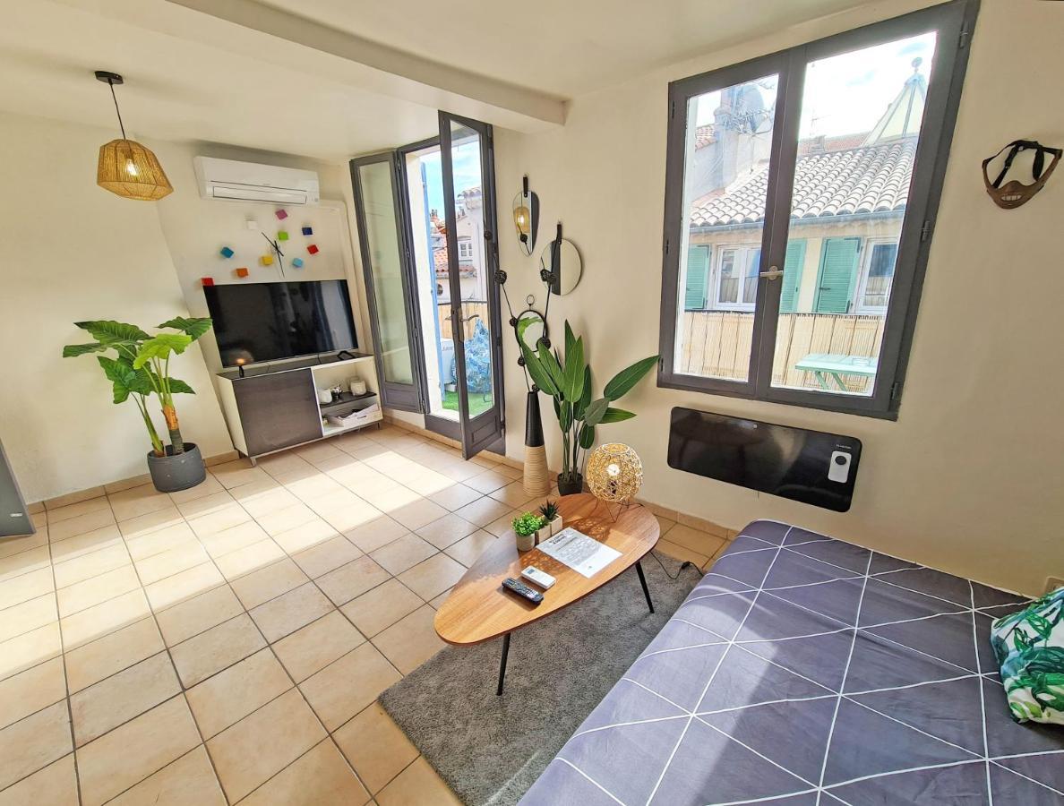 Gregbnb - Centre Ancien - Studio Roof-Top - Climatise - 5Eme Etage ตูลง ภายนอก รูปภาพ